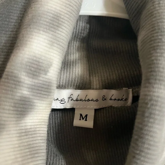 Young fabulous and broke mini zip, turtle neck, tie-dye, long sleeve dress SzM - Picture 13 of 16